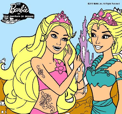 Barbie se despiede de la reina sirena