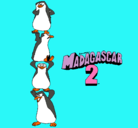 Dibujo Madagascar 2 Pingüinos pintado por janet