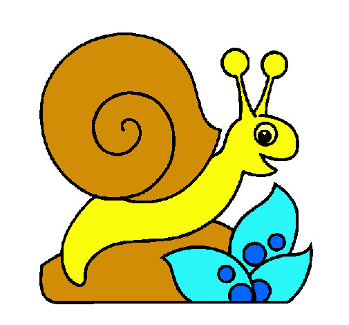 Dibujo Caracol pintado por yuny