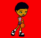 Dibujo Jugadora de básquet pintado por princessa9