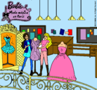 Dibujo Barbie en la tienda pintado por prisensa