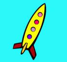 Dibujo Cohete II pintado por gegege