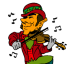 Dibujo Duende tocando el violín pintado por natalia00000000