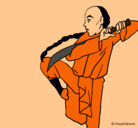Dibujo Kung fu pintado por michito 