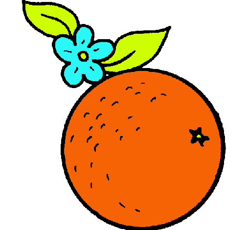 Dibujo naranja pintado por yuny