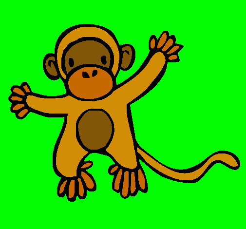 Dibujo Mono pintado por Camilita