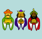 Dibujo Los Reyes Magos 4 pintado por luupiitha