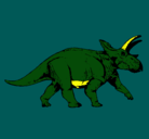 Dibujo Triceratops pintado por mvision