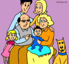 Dibujo Familia pintado por lumi