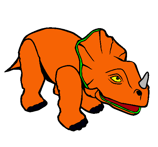 Dibujo Triceratops II pintado por ALE2004