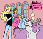 Dibujo Barbie y su amiga mirando ropa pintado por aru-14