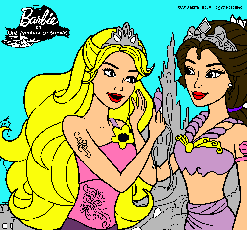 Barbie se despiede de la reina sirena