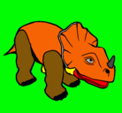 Dibujo Triceratops II pintado por eudald