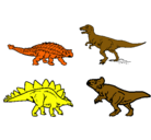 Dibujo Dinosaurios de tierra pintado por dieco