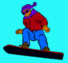 Dibujo Snowboard pintado por elmaswai