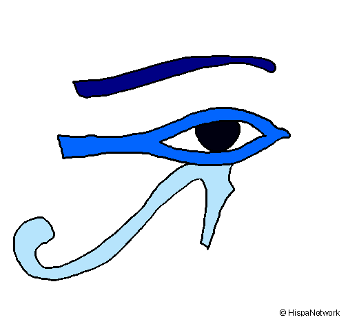 Dibujo Ojo Horus pintado por sabri9999