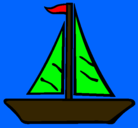 Dibujo Barco velero pintado por jairjr