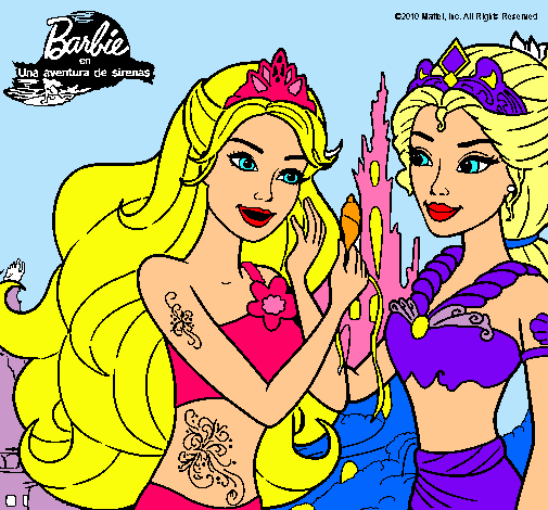 Barbie se despiede de la reina sirena