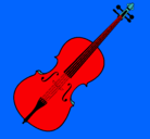 Dibujo Violín pintado por aleix