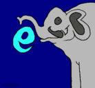 Dibujo Elefante pintado por lisi