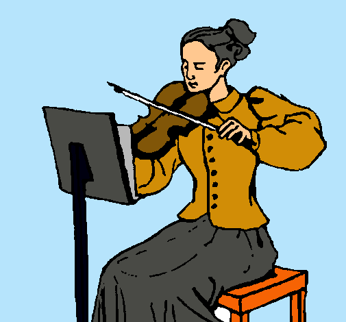 Dama violinista