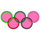 Dibujo Anillas de los juegos olimpícos pintado por usuario