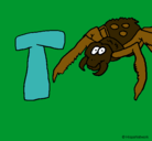 Dibujo Tarántula pintado por tovias