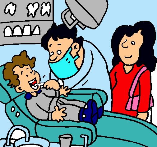 Niño en el dentista