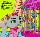 Dibujo La gata de Barbie descubre a las hadas pintado por AndreaGGM