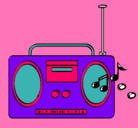 Dibujo Radio cassette 2 pintado por laia989