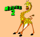 Dibujo Madagascar 2 Melman pintado por sabri9999