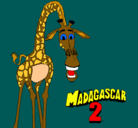 Dibujo Madagascar 2 Melman pintado por juanma 