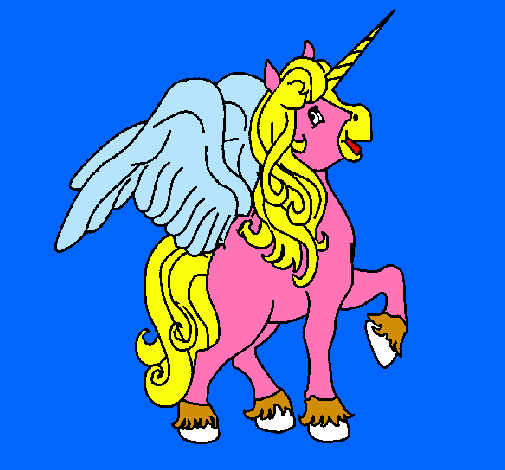 Unicornio con alas