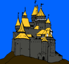 Dibujo Castillo medieval pintado por dann