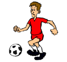 Dibujo Jugador de fútbol pintado por futbolista 