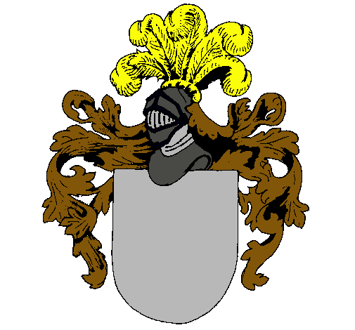 Escudo de armas y casco