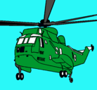 Dibujo Helicóptero al rescate pintado por Avion