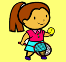 Dibujo Chica tenista pintado por almu_rmd