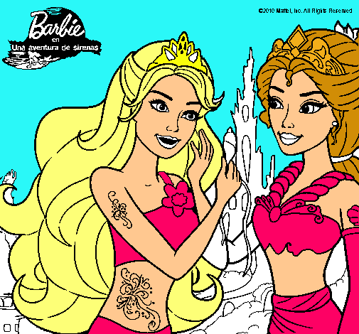 Barbie se despiede de la reina sirena