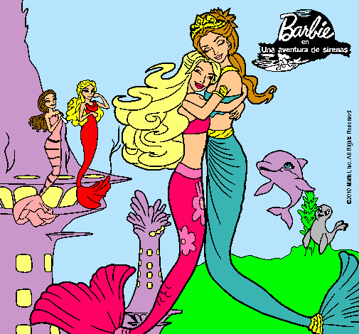 Barbie sirena y la reina sirena