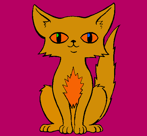 Dibujo Gato persa pintado por monsita