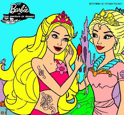 Barbie se despiede de la reina sirena