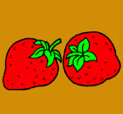 Dibujo fresas pintado por fresas