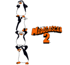 Dibujo Madagascar 2 Pingüinos pintado por maximiliano