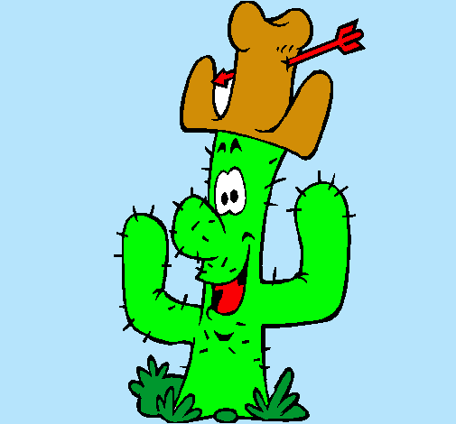 Cactus con sombrero