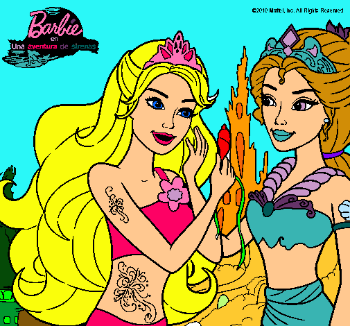 Barbie se despiede de la reina sirena