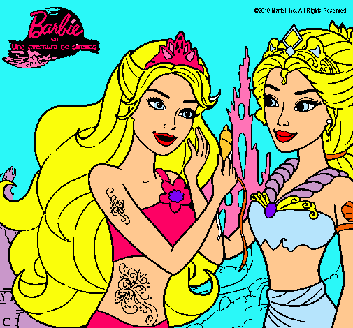 Barbie se despiede de la reina sirena