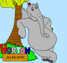Dibujo Horton pintado por alfon
