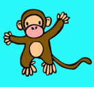 Dibujo Mono pintado por estelblada