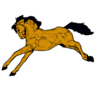 Dibujo Caballo corriendo pintado por avatar